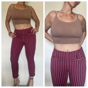 Anthropologie The Essential Slim Pant Stretch High Rise Purple Pink